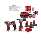 Milwaukee M12 ชุดคอมโบงานเหล็ก เล็กแต่แรง 12 โวลต์ สว่านกระแทก เครื่องตัด เครื่องยิงรีเวทไร้สาย พร้อมแบตและแท่นชาร์จ